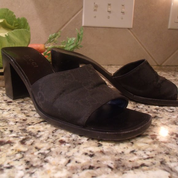 gucci square toe mule